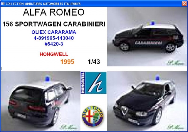 A-R 156 SPORTWAGEN CARABINIERI (0)