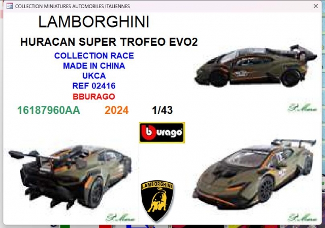 LAM HURACAN SUPER TROFEO EVO2