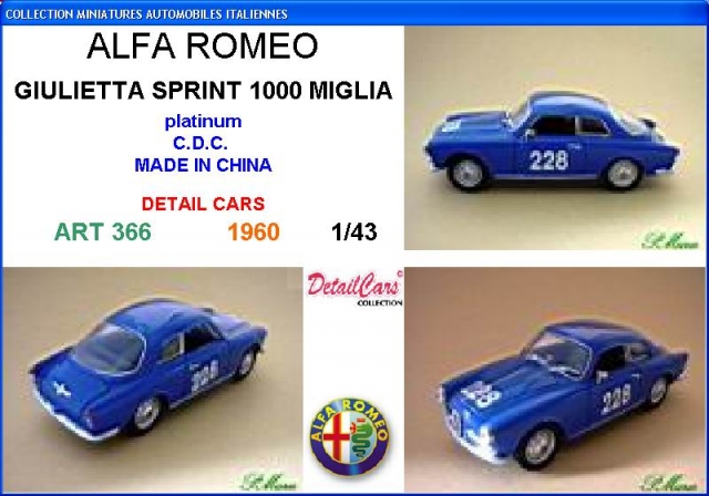 A-R GIULIETTA SPRINT 1000 M (0)